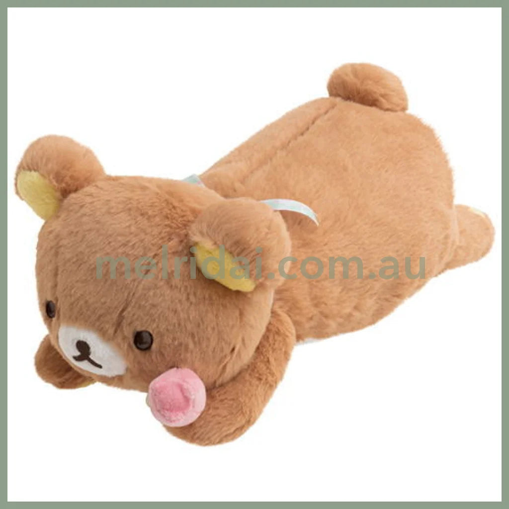 San-X | Rilakkuma Lap Plush Toy Chairoikoguma 150×190×350Mm (Friends Of Chairoikoguma)