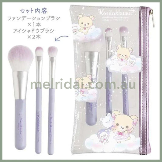 San-X | Rilakkuma Makeup Brush Set 200 X 100Mm (Foundation Brush*1 Eyeshadow Brush*2) (Osorano