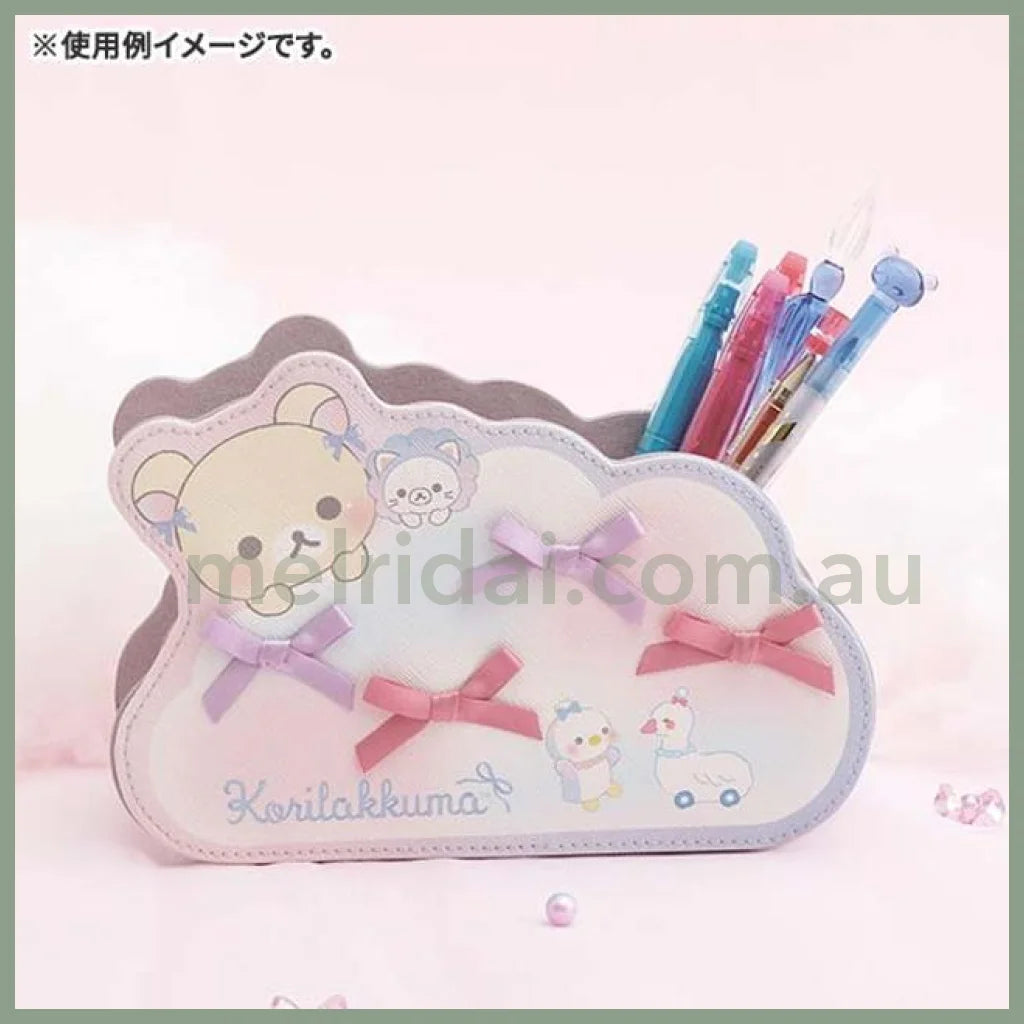 San-X | Rilakkuma Multi Pen Stand 130 X 190 70Mm (Osorano Kururin Wataame/Sky Curly Cotton Candy)