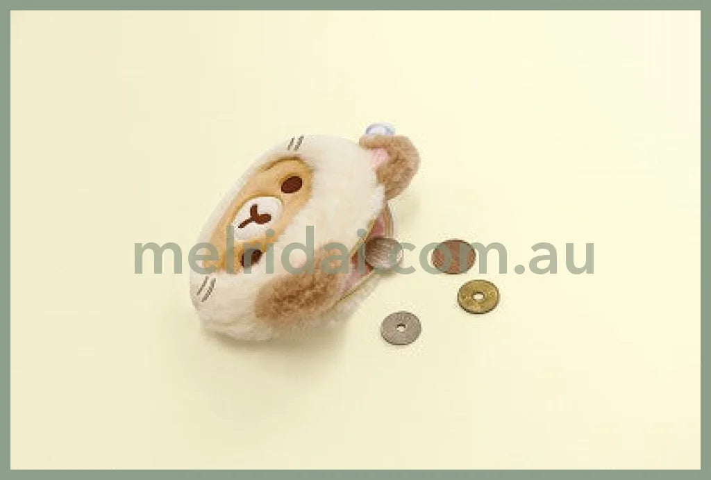 San-X | Rilakkuma Nekoneko No Yu Plush Coin Case 100 X 130 55Mm /