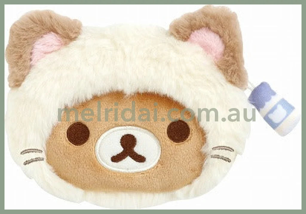 San-X | Rilakkuma Nekoneko No Yu Plush Coin Case 100 X 130 55Mm /