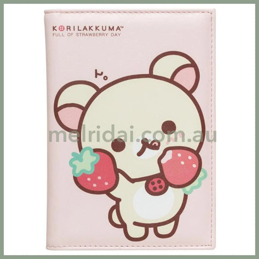 San - X | Rilakkuma Notebook Case (Korilakkuma Full Of Strawberry Day) H175×W125Mm 轻松熊