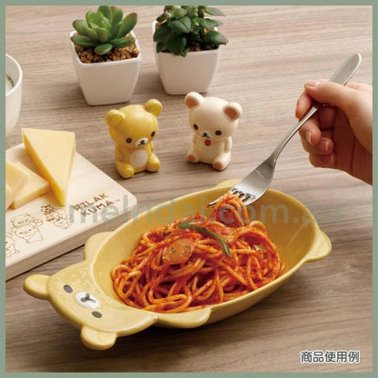 San-X | Rilakkuma Plate (Rilakkuma) 125×235×40Mm (Minna De Manpuku Makumaku)