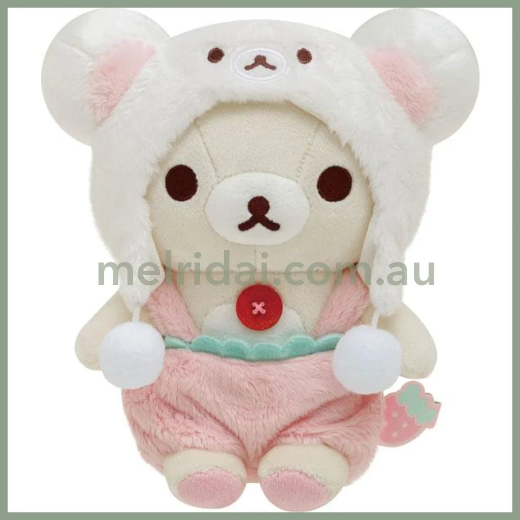 San - X | Rilakkuma Plush Doll (Korilakkuma Full Of Strawberry Day) 190×170×100Mm 轻松熊