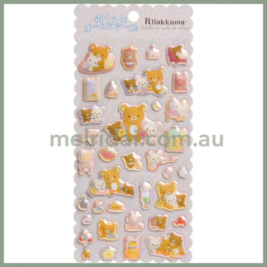 San-X | Rilakkuma Pukutto Aurora Stickers 200Mm X 95Mm (Furniture)