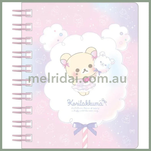 San-X | Rilakkuma Ring Memo Pad/Notebook 100 X 80 Mm (120 Colorful Pages)(Osorano Kururin