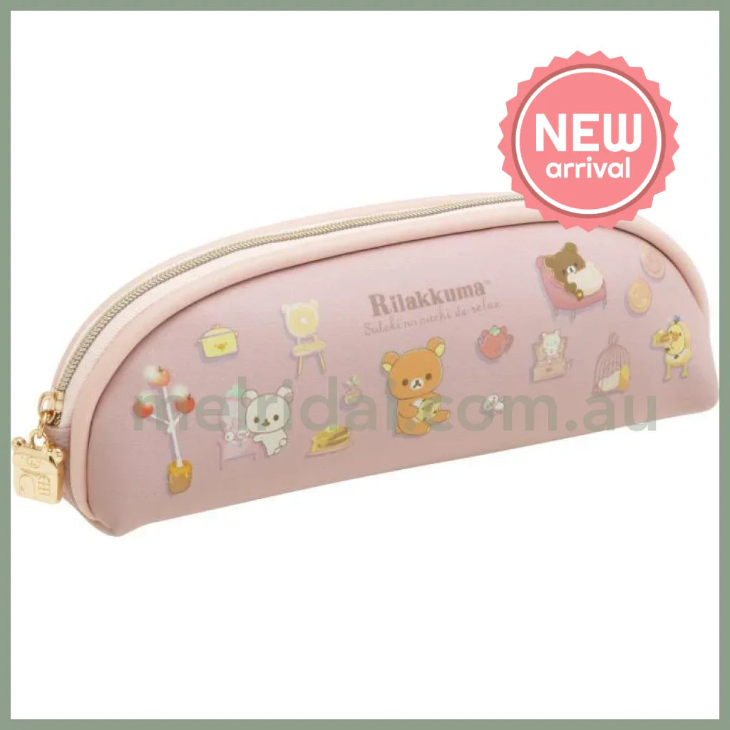 San-X | Rilakkuma Slim Pen Case Pencil Pouch 70×200×50Mm (Lovely House)