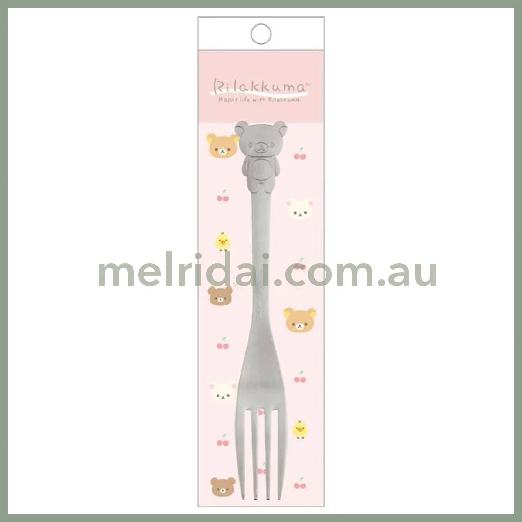 San-X | Rilakkuma Stainless Steel Spoon & Fork Approx. 175 X 40Mm /