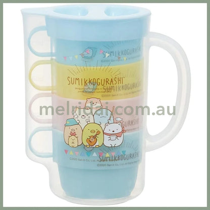 San-Xrilakkuma & Sumikko Gurashi Cold Water Pot Cups Set 850Ml+220Ml*4