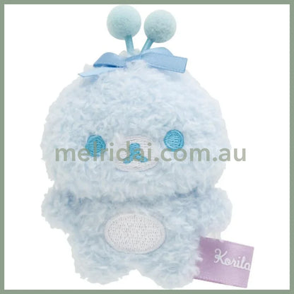 San-X | Rilakkuma Tenori Plush Toy 80 X 70 45Mm (Osorano Kururin Wataame/Sky Curly Cotton Candy) 6