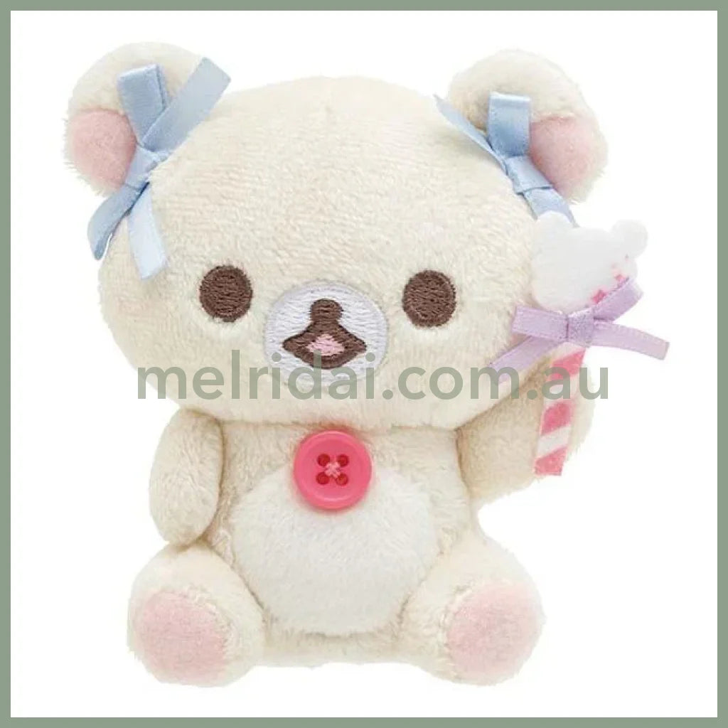 San-X | Rilakkuma & Unicorn Plush Toy Set 130 X 145 50Mm (Osorano Kururin Wataame/Sky Curly Cotton