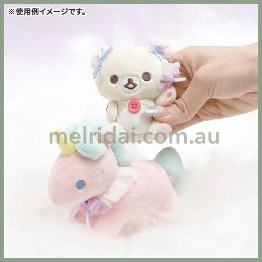 San-X | Rilakkuma & Unicorn Plush Toy Set 130 X 145 50Mm (Osorano Kururin Wataame/Sky Curly Cotton