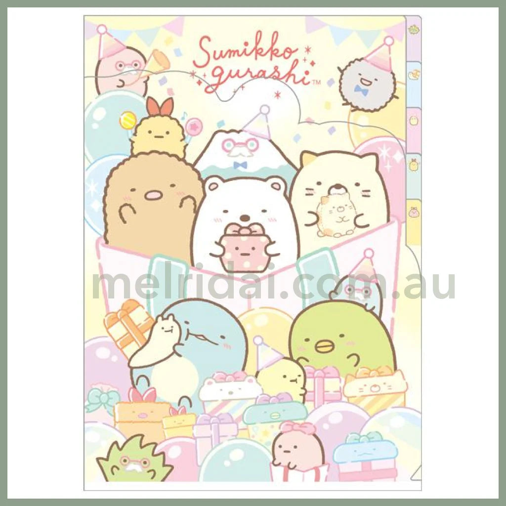 San-X | Sumikko Gurashi 5 Pockets A4 Index Holder (Present)