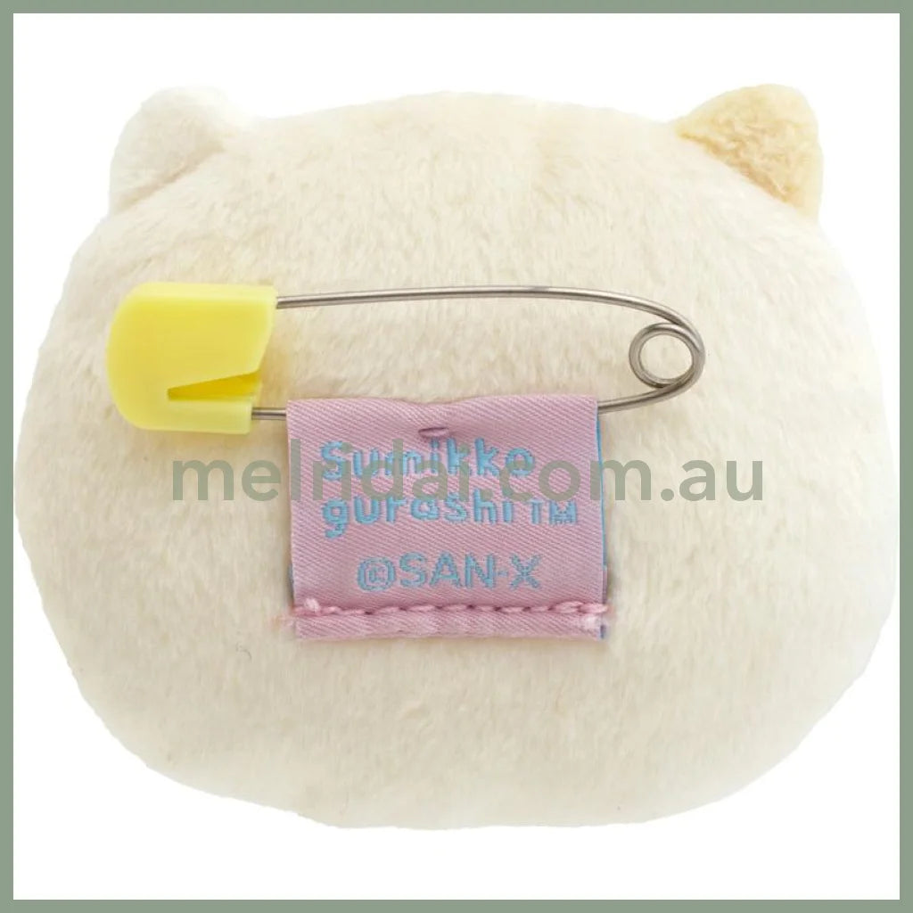 Sumikko Gurashi Emojis Plush Badge Neko Rice Ball