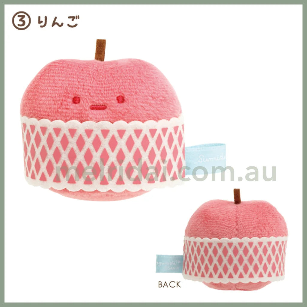 San-X | Sumikko Gurashi Market Plush Tenori 角落生物 手玉/小玩偶/小摆件（超市生活/便利店系列） Apple