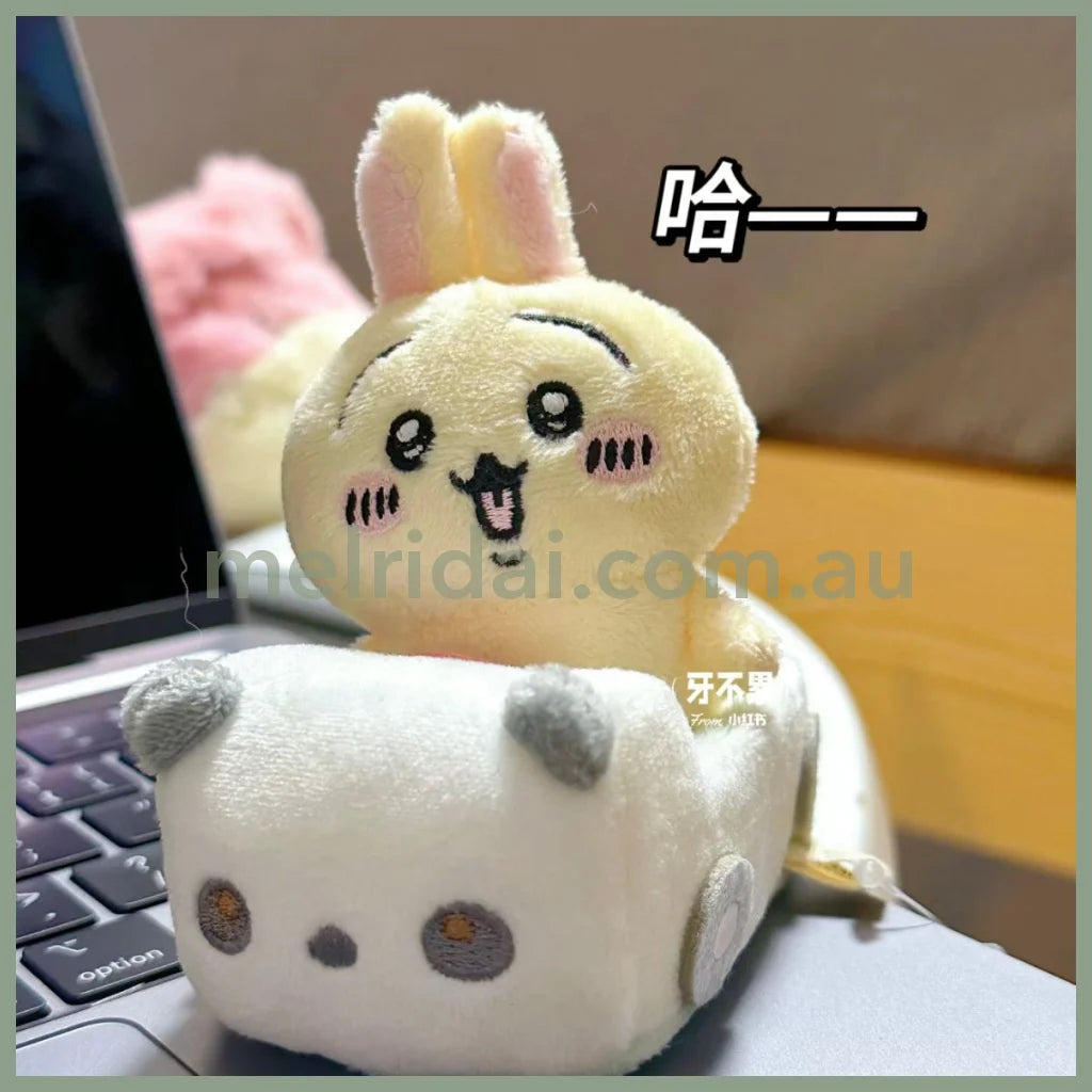 San - X | Sumikko Gurashi Mini Plush Car 4 - 5Cm 角落生物 迷你毛绒小车 场景玩具 Chiikawa宝宝可坐