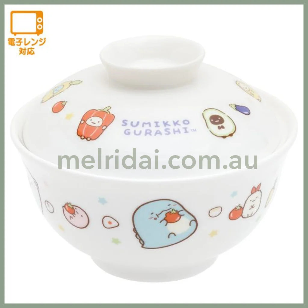 San-X | Sumikko Gurashi Pottery Bowl With Lid 120×150Mm //