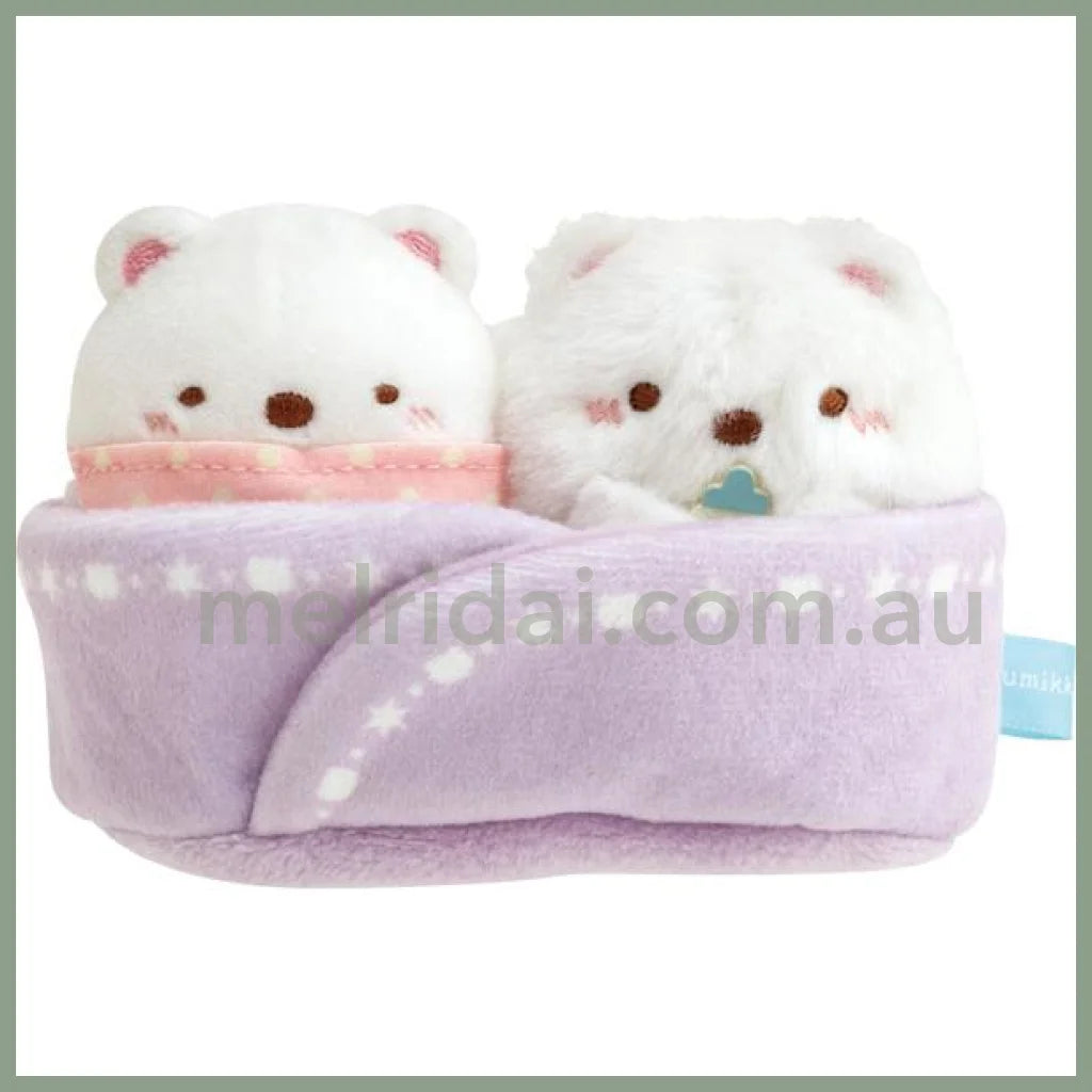 San-X | Sumikko Gurashi Tenori Plush (Ss) 2Pcs Set (Shirokuma No Furusato) 角落生物