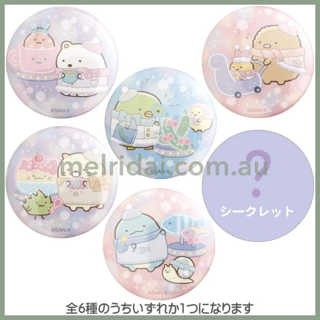 San-X | Sumikko Gurashi Tokage To Okaasan Kirakira Na Yoru Tin Badge Secret Box /