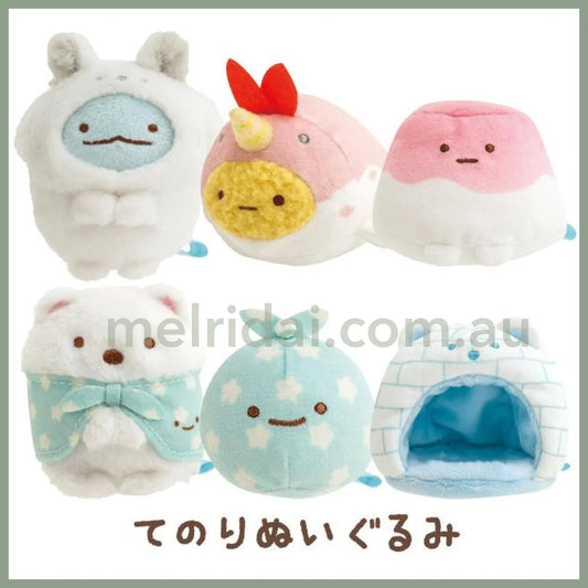 San-X | Tenori Plush (Ss) Sumikko Gurashi (Shirokuma No Furusato) 角落生物迷你玩偶 手玉/小公仔 （北极）