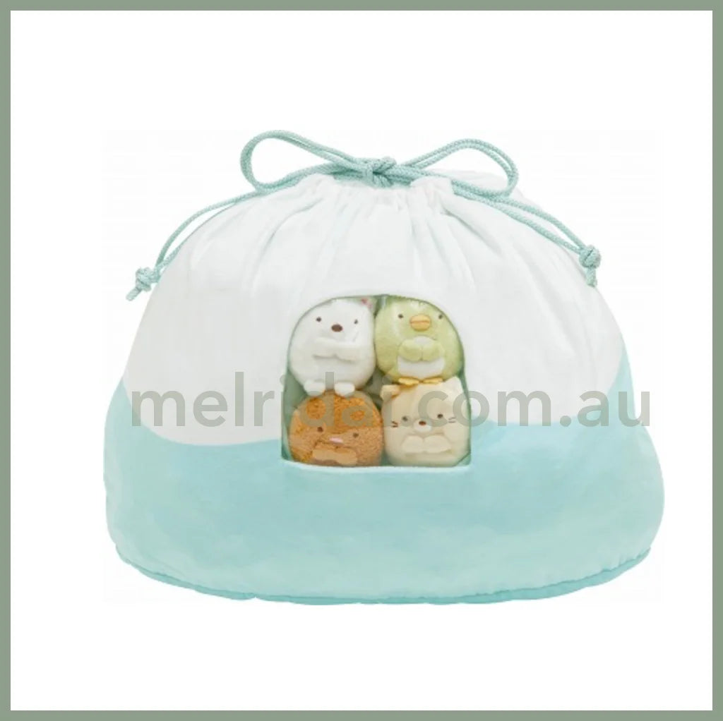 San-Xsumikko Gurashi Cleaning Up Drawstring Bag Yama 250×170×50Mm