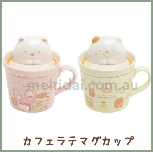 San-Xsumikko Gurashi Mascot Cafe Latte Mug H120×W95×D95Mm