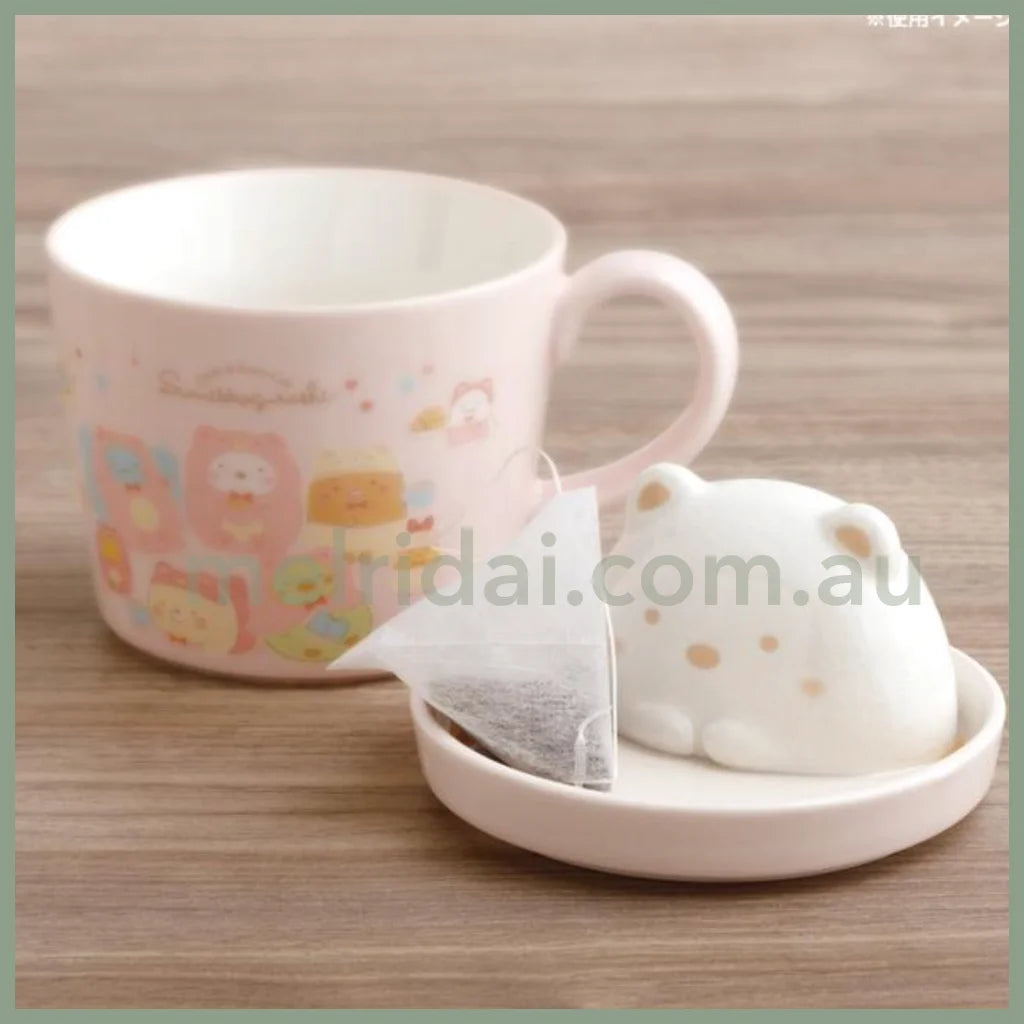 San-Xsumikko Gurashi Mascot Cafe Latte Mug H120×W95×D95Mm