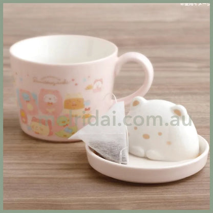 San-Xsumikko Gurashi Mascot Cafe Latte Mug H120×W95×D95Mm