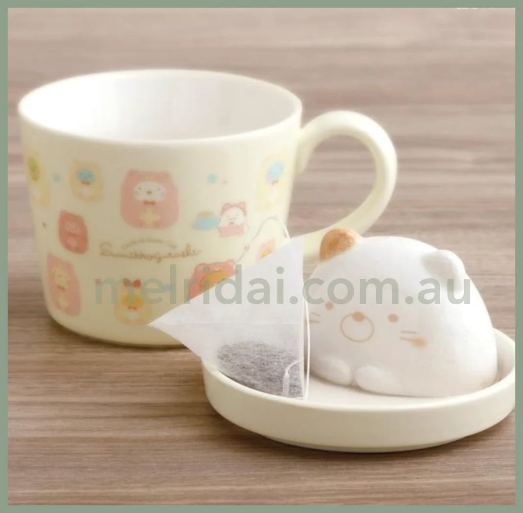 San-Xsumikko Gurashi Mascot Cafe Latte Mug H120×W95×D95Mm