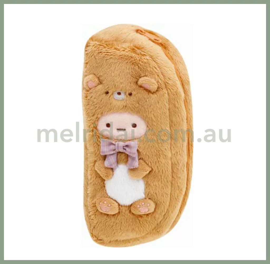 San-Xsumikko Gurashi Ouchi De Kuma Cafe Plush Pen Pouch 185×80×50Mm Pen Case