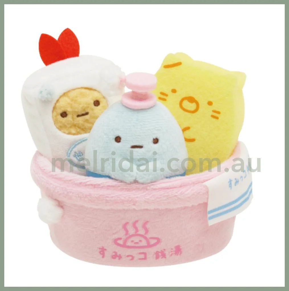 San-Xsumikko Gurashi Plush Doll Set Public Bath Sento Set