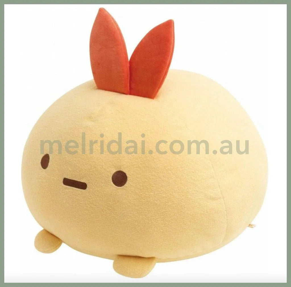 San-Xsumikko Gurashi Plush Toy Daifuku Cushion Fried Shrimp Xl 280×400×370Mm