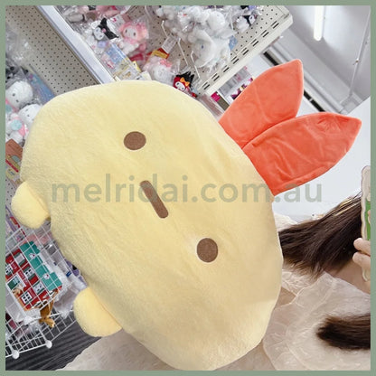 San-Xsumikko Gurashi Plush Toy Daifuku Cushion Fried Shrimp Xl 280×400×370Mm