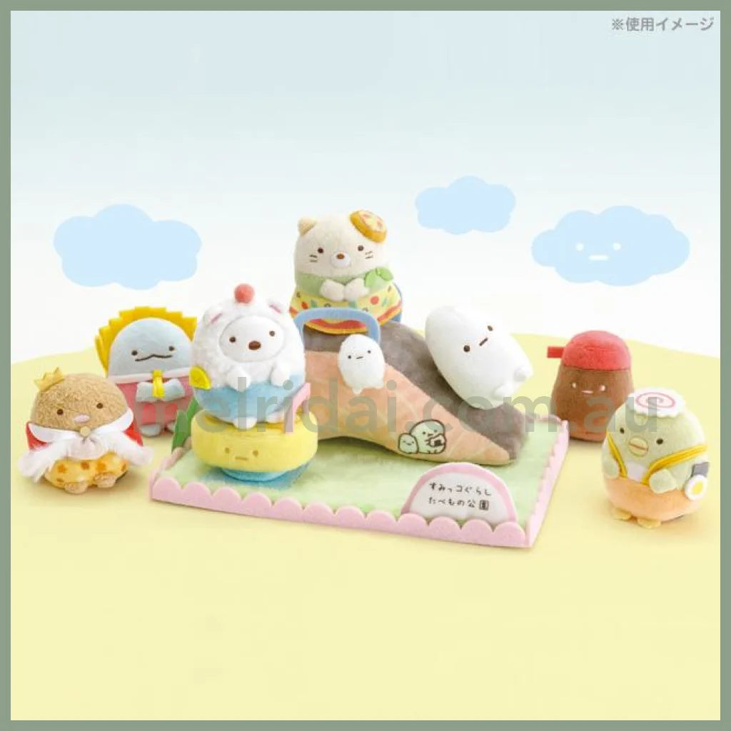 San-Xsumikko Gurashi Welcome To Kingdom Of Foods Scene Plush Toy Food Park H90 X W190 D140Mm