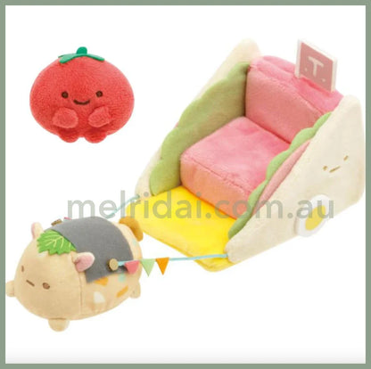 San-Xsumikko Gurashi Welcome To Kingdom Of Foods Tenori Plush Toy Set Mini Tomato & Rice Pony H90 X