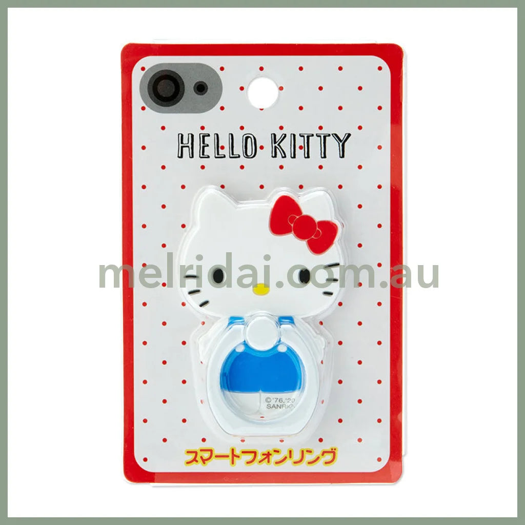 Saniro | Smartphone Ring 4.5×0.5×7Cm 日本三丽鸥 可旋转 手机指环扣/手机支架 凯蒂猫Hello Kitty