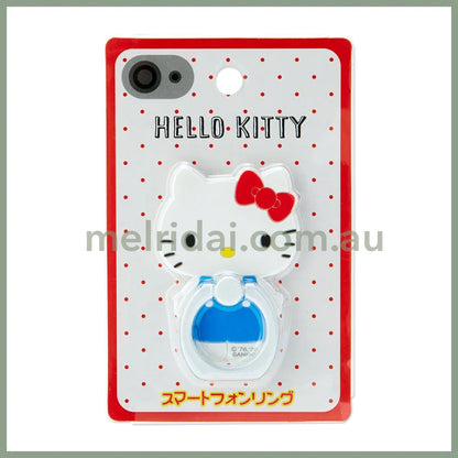 Saniro | Smartphone Ring 4.5×0.5×7Cm 日本三丽鸥 可旋转 手机指环扣/手机支架 凯蒂猫Hello Kitty