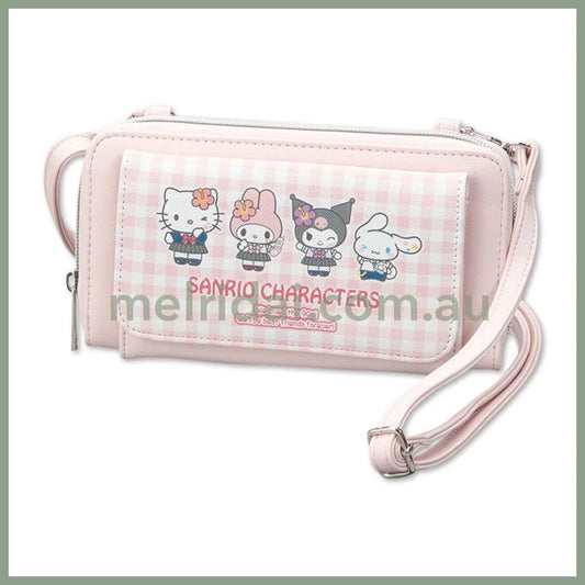 Sanrio | 2 Way Shoulder Bag 11Cm*20Cm*2Cm 日本三丽鸥 合皮 两用挎包/手提包 多卡槽（平成高校）