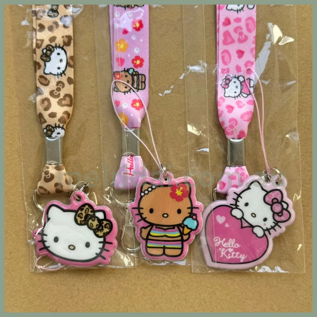 Sanrio | 90S Hello Kitty Neck Strap H450×W20Mm (Leopard)