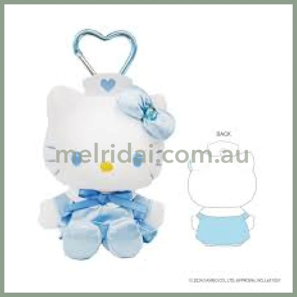 Sanrio | 90S Hello Kitty Plush Keychain Mascot Holder H120×W85×D65Mm (Nurse) Blue