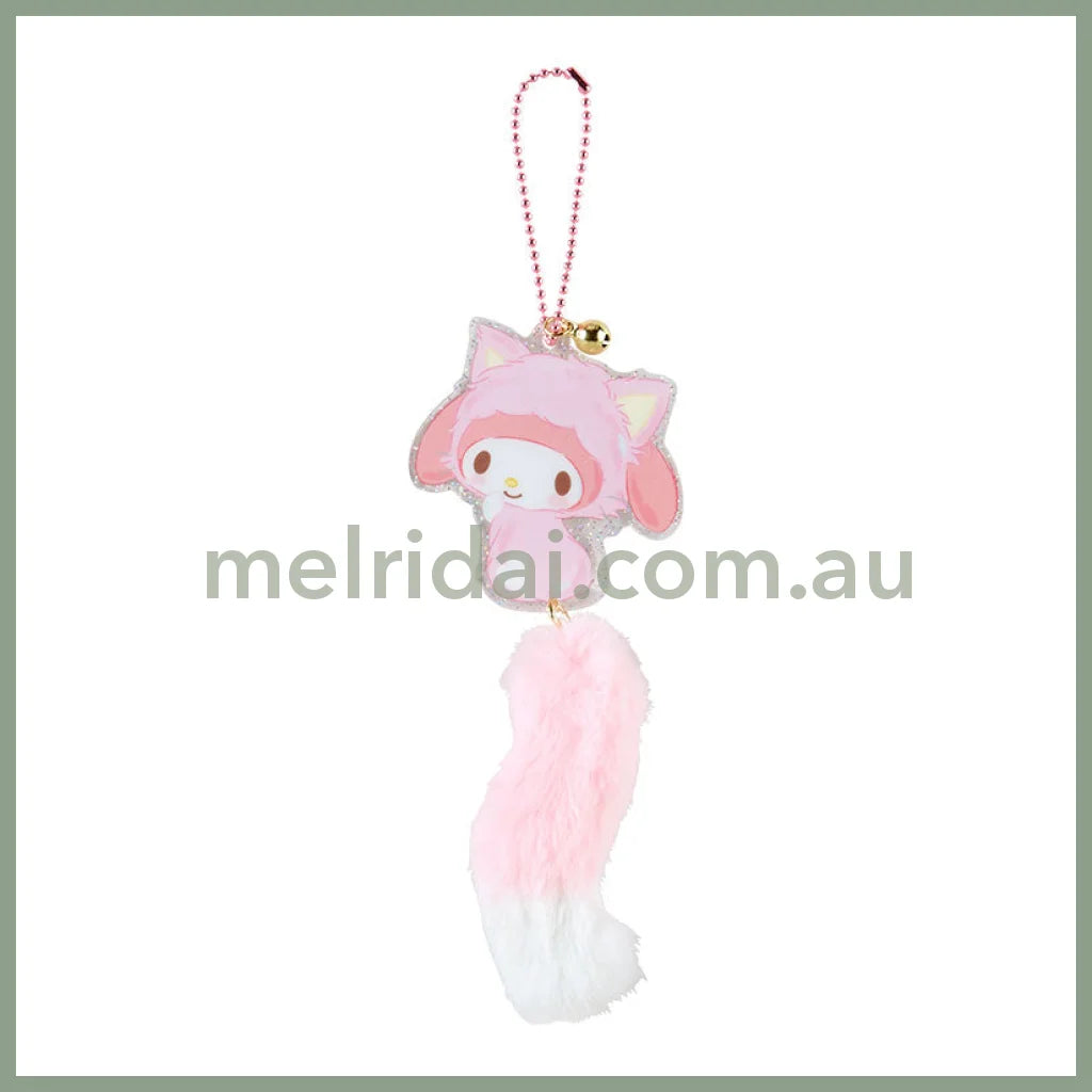 Sanrio | Acrylic Charm With Tail & Bell (Love Neko Series) 6.8 X 0.3 5.5 Cm 3 2 8 日本三丽鸥