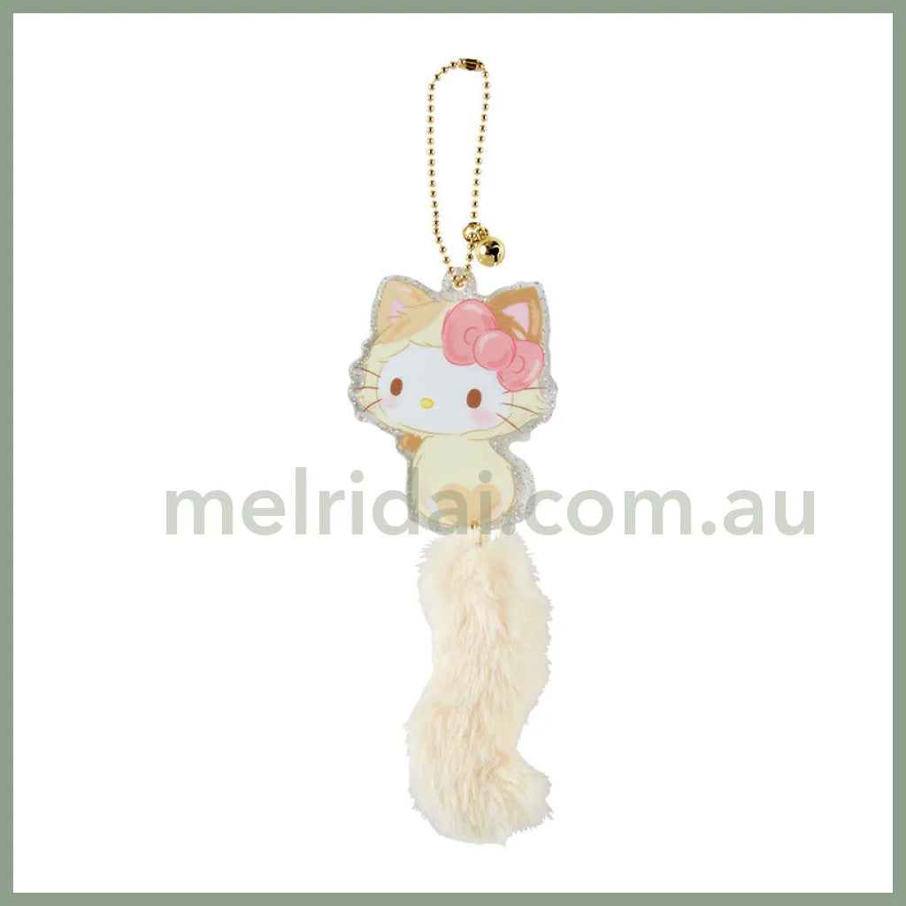 Sanrio | Acrylic Charm With Tail & Bell (Love Neko Series) 6.8 X 0.3 5.5 Cm 3 2 8 日本三丽鸥