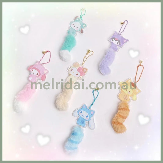 Sanrio | Acrylic Charm With Tail & Bell (Love Neko Series) 6.8 X 0.3 5.5 Cm 3 2 8 日本三丽鸥