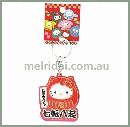 Sanrio | Acrylic Key Rings Keychain Daruma H70Xw57Mm / Hello Kitty