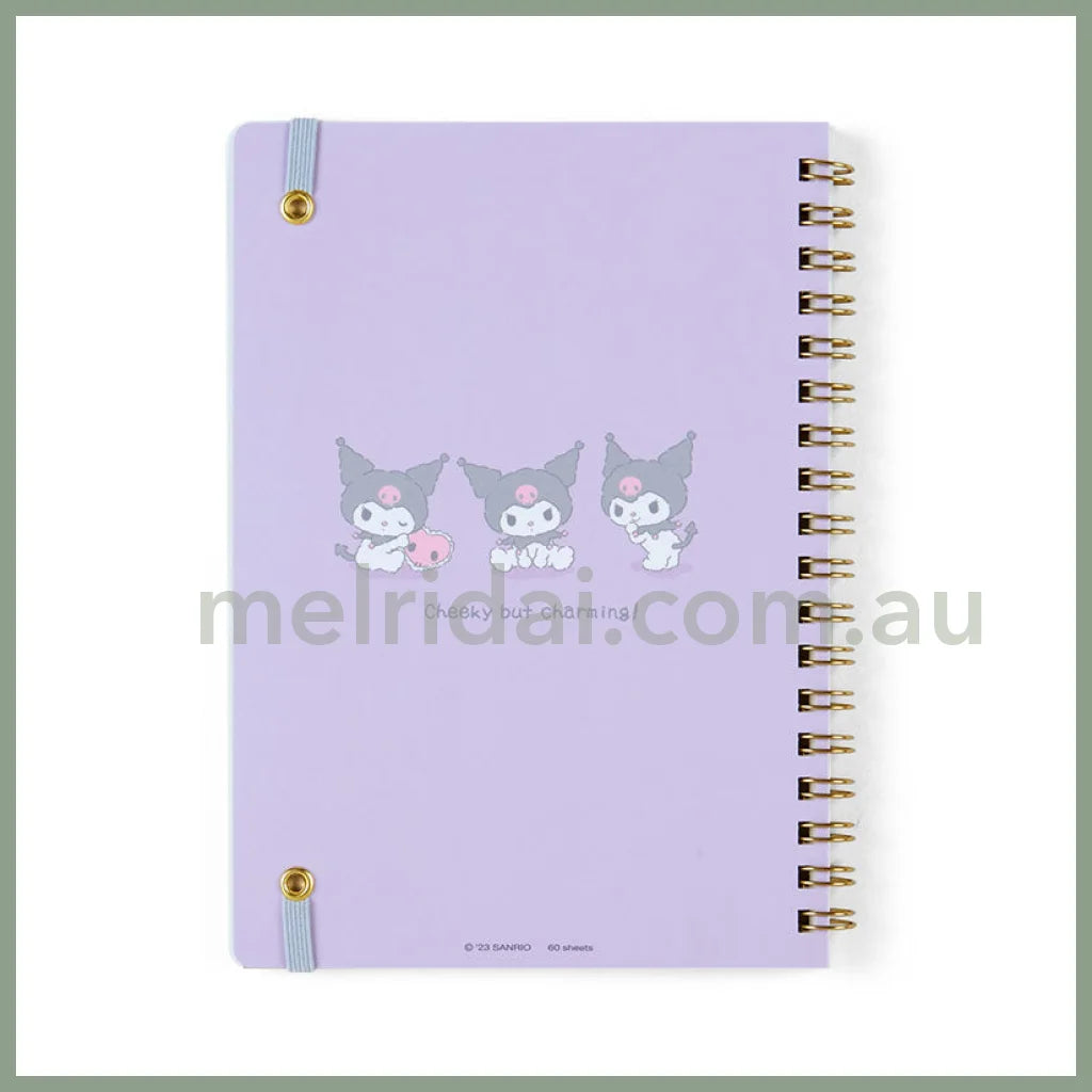 Sanrio | B6 Size Ring Notebook (Plushie Design Stationery) / Kuromi