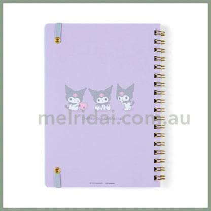 Sanrio | B6 Size Ring Notebook (Plushie Design Stationery) / Kuromi