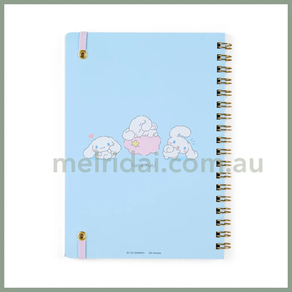 Sanrio | B6 Size Ring Notebook (Plushie Design Stationery) / Cinnamoroll