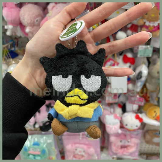 Sanrio | Badtz-Maru Mascot Holder Keychain 10Cm×7Cm×5Cm (Retro) 日本三丽鸥 X マルベル堂 酷企鹅 玩偶挂件/包挂/钥匙链（昭和风）