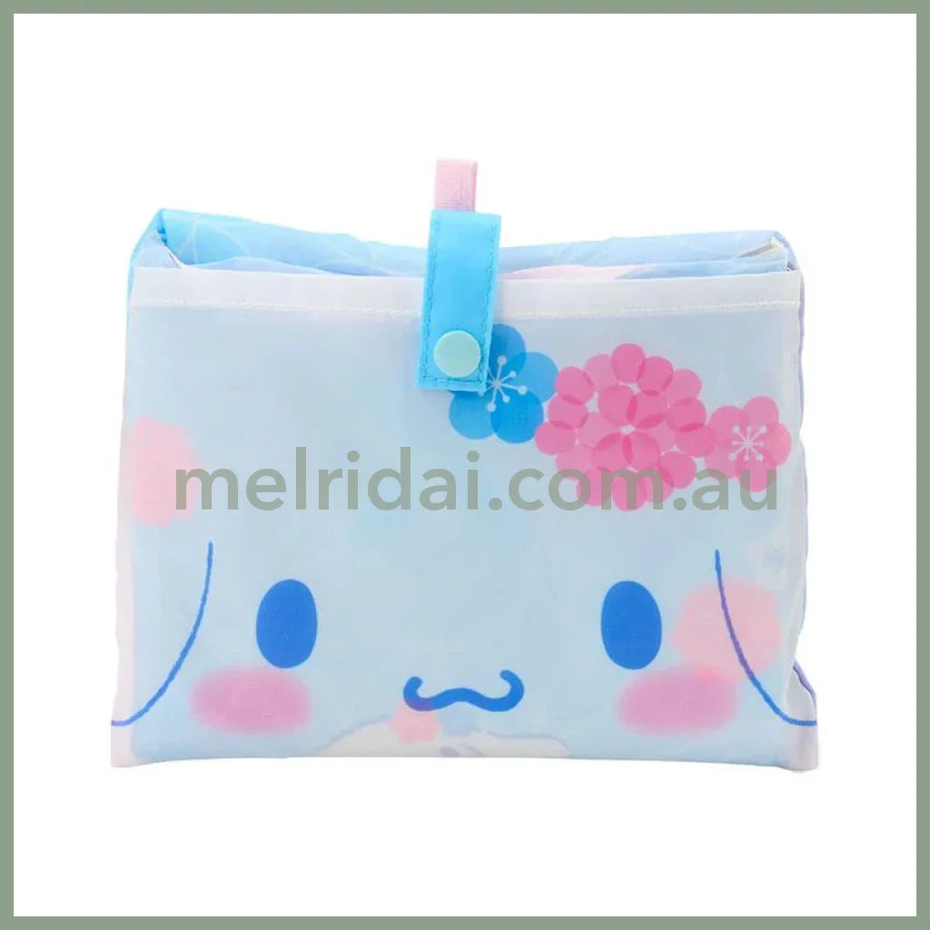 SANRIO | Cinnamoroll Eco Shopping Tote Bag W49×D18×H69cm (Japanese Pattern Blue)