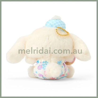 SANRIO | Cinnamoroll Mascot Holder Plush Keychain 12.7 x 12.4 x 6.3cm (Nagomi Pastel)